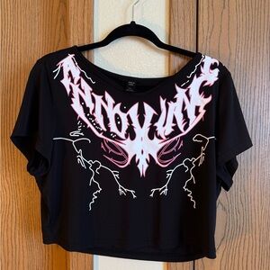 Shein Metal “Annoying” Crop Top